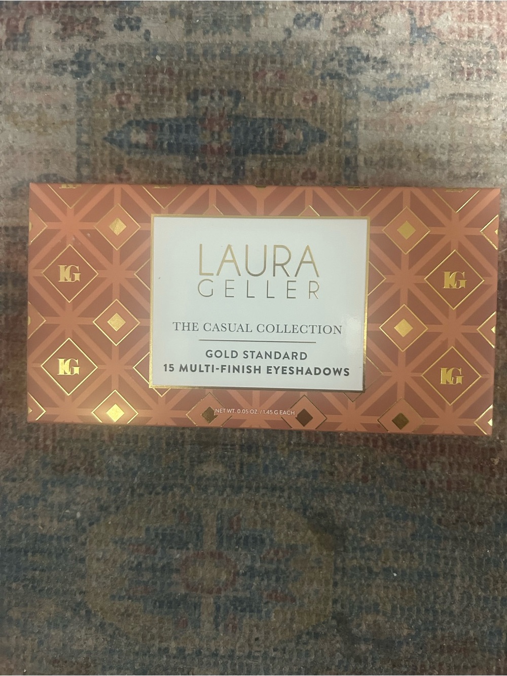 Laura Geller Gold Standard Eyeshadow Palette - Rose Gold & Gold Packaging